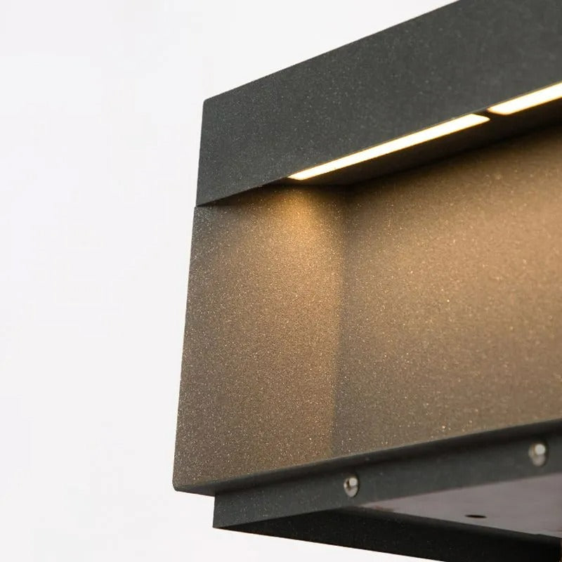 Elow Outdoor Post Lamps Modern Square Solar