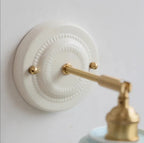 Sidney Vintage Flower Ceramic Wall Sconce