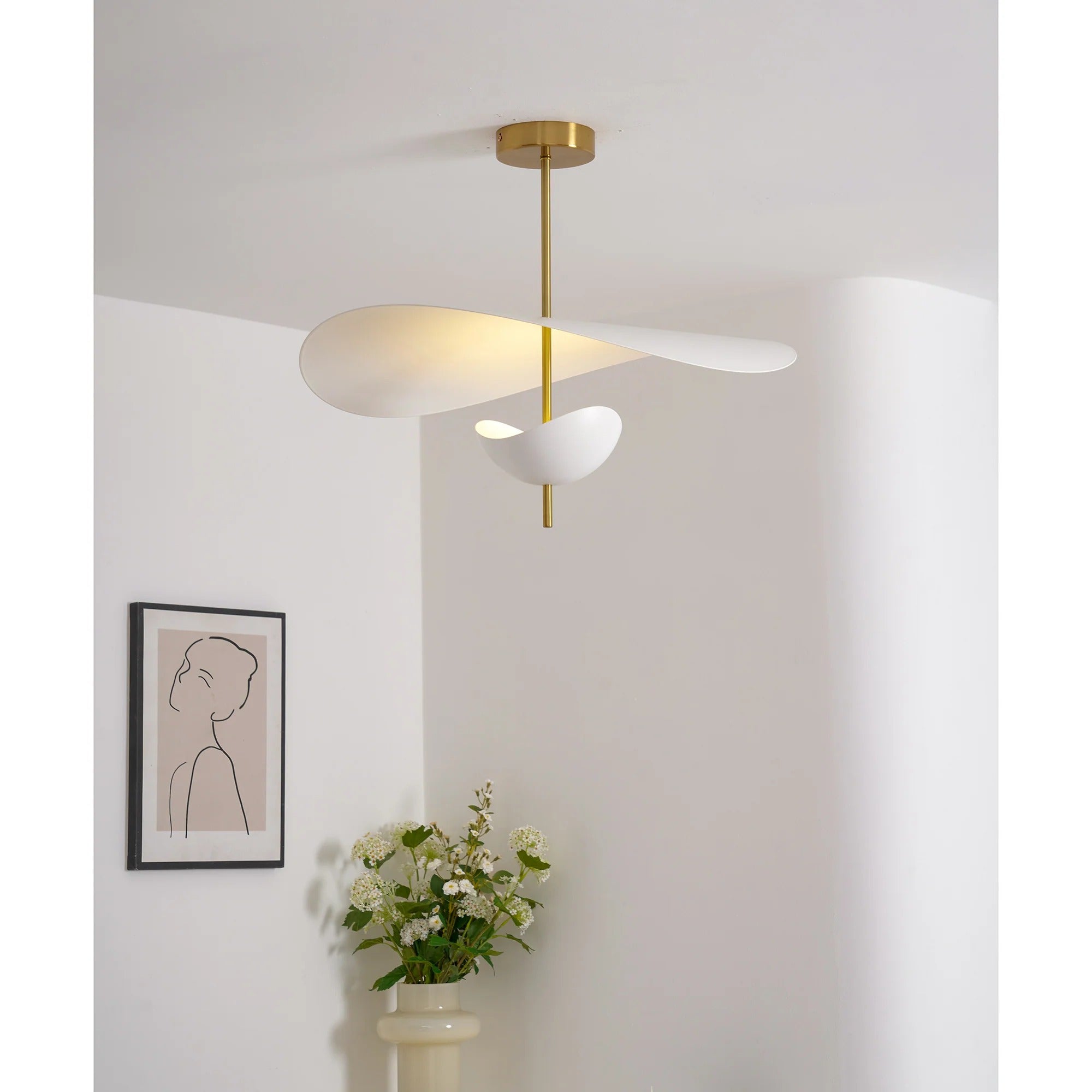 Unorara Floating Metal Pendant Lamp Nordic Premium