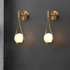 Modern wall lamp LED with a spherical shade