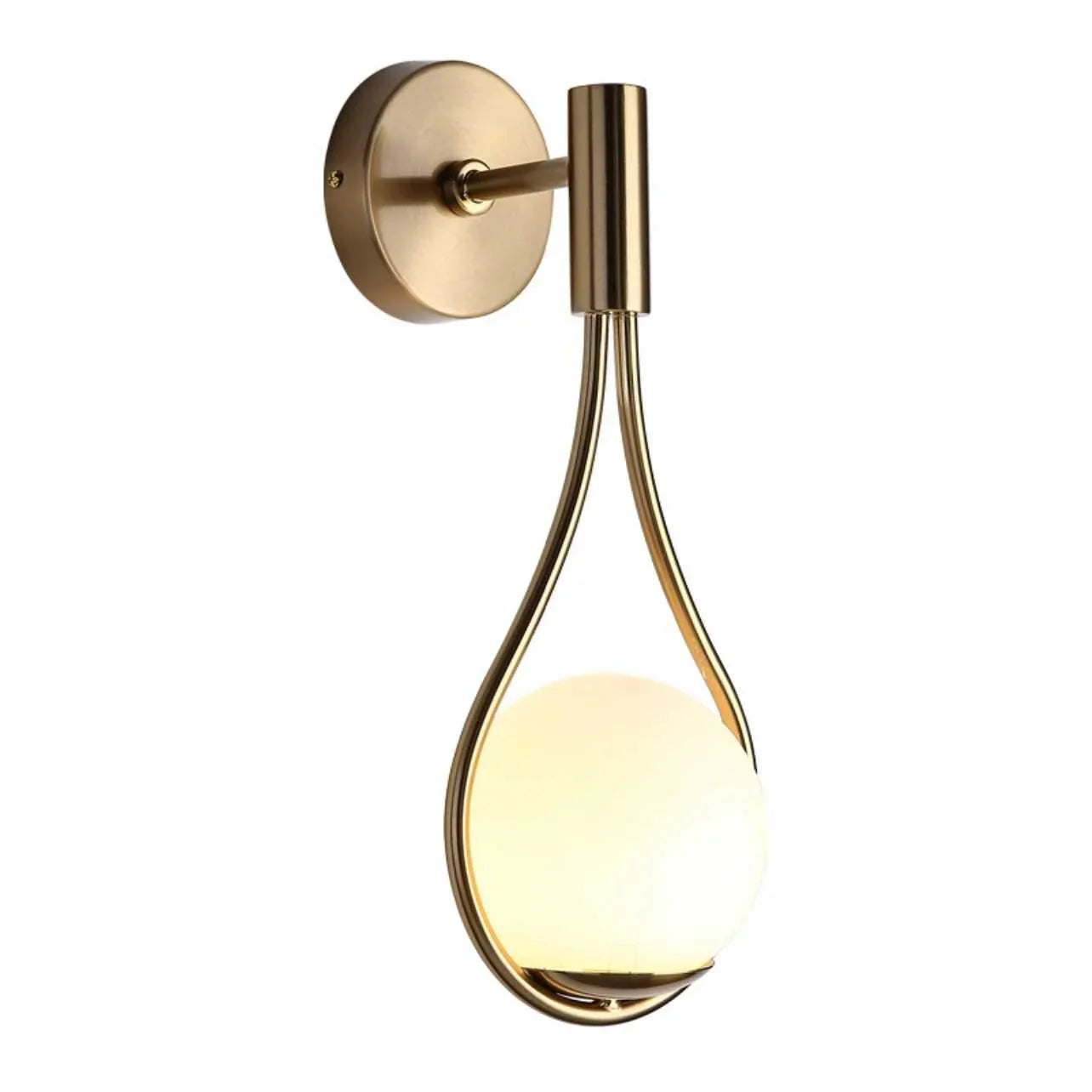 Modern wall lamp LED with a spherical shade