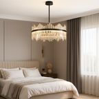 Terri Crystal Black Chandelier