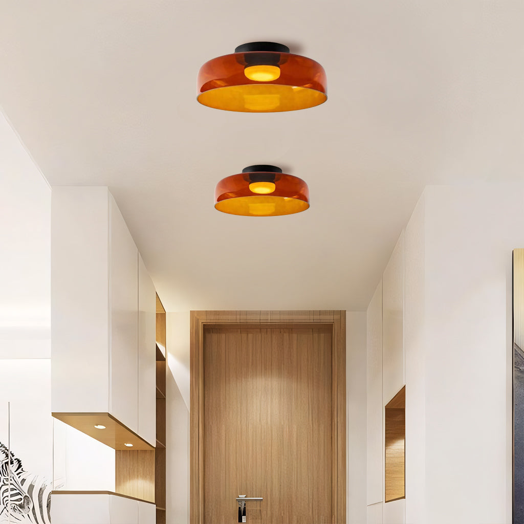 Asbille Multi-Layer Disc Glass Ceiling Light
