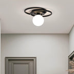 Alura - Golden LED Ceiling Light with Timeless Globe Design