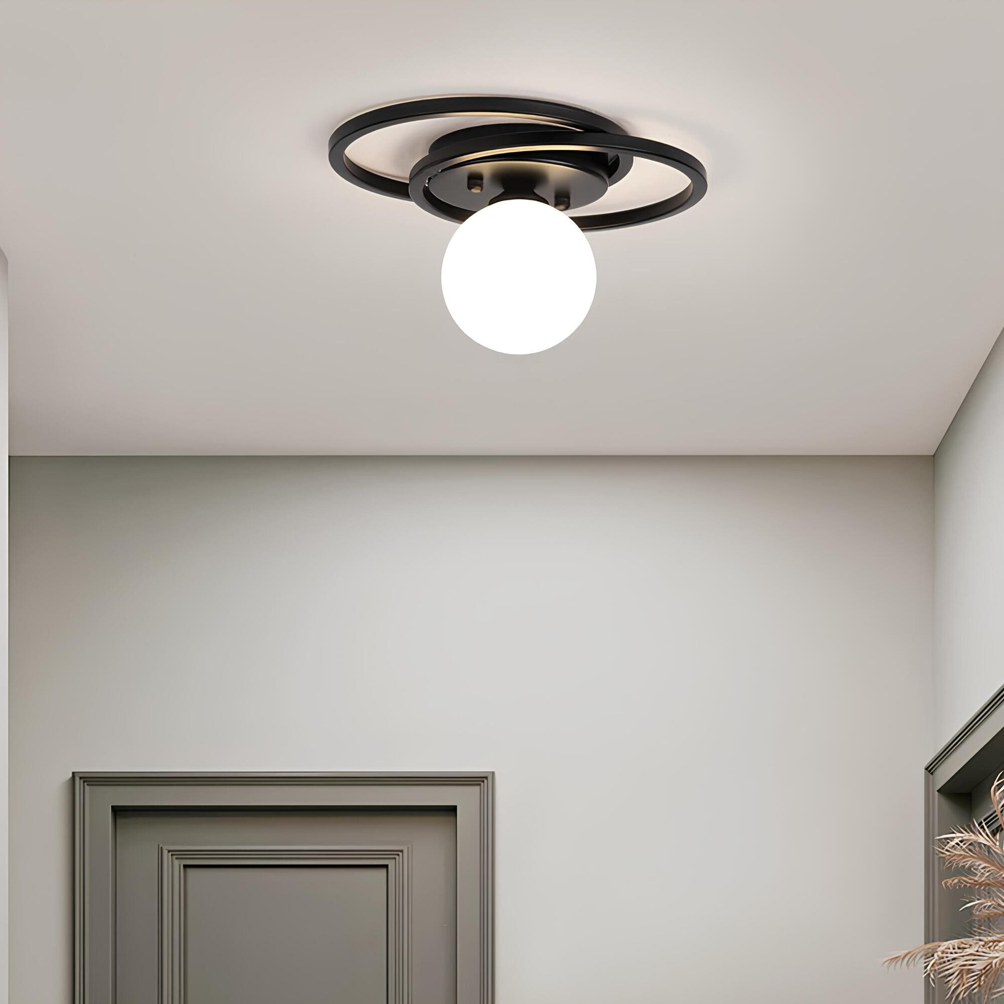 Alura - Golden LED Ceiling Light with Timeless Globe Design