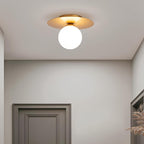 Alura - Golden LED Ceiling Light with Timeless Globe Design