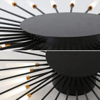 Wesley Ceiling Light Fireworks Artistic Design Black/Gold