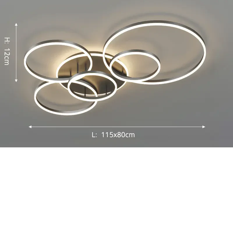 Velia - Modern Black Ceiling Lamp