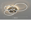 Velia - Modern Black Ceiling Lamp