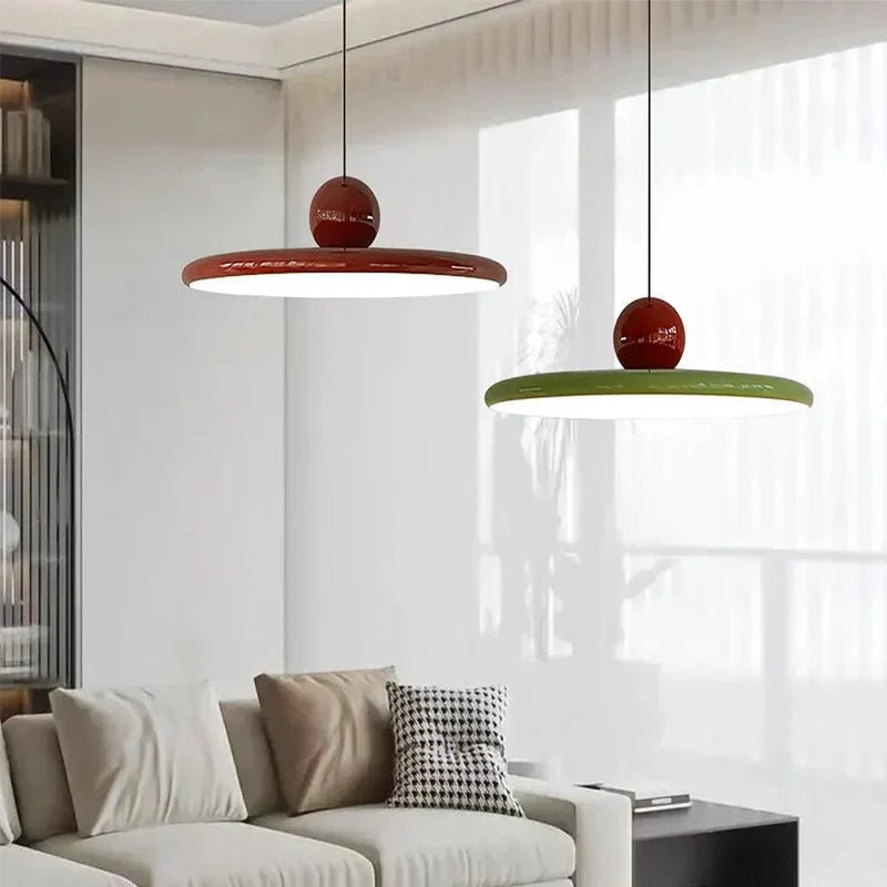 Designer LED pendant lamp inspired by Bauhaus style