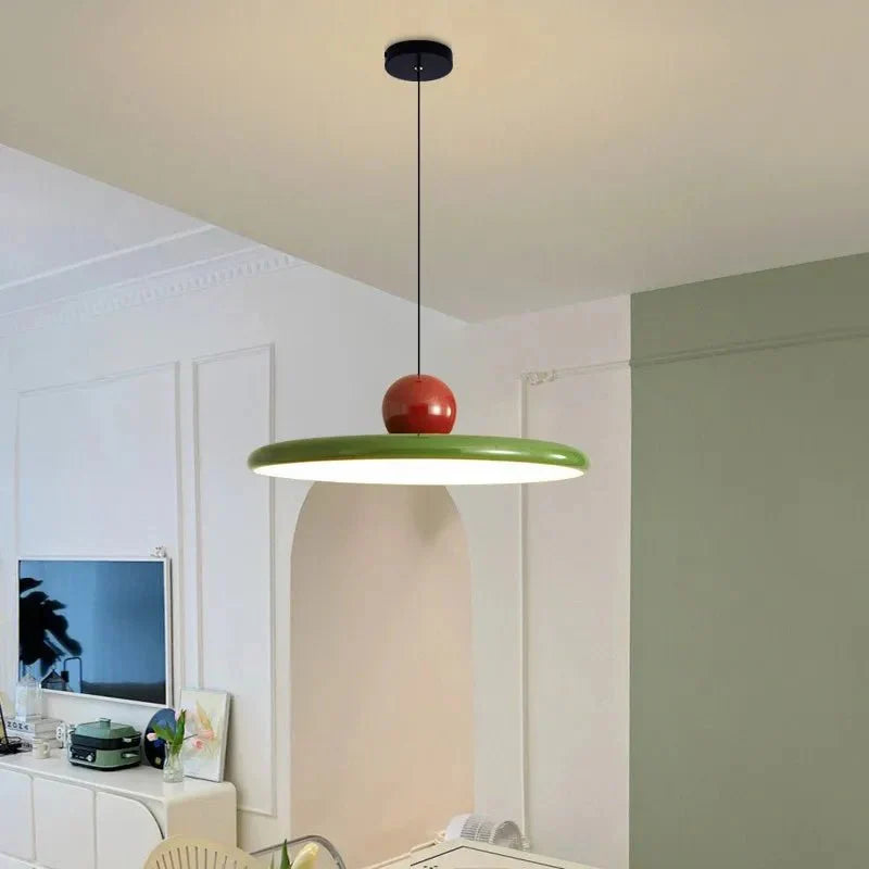 Designer LED pendant lamp inspired by Bauhaus style