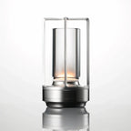 Modern LED Table Lamp Lantern with Touch Switch and Elegant Metal Frame