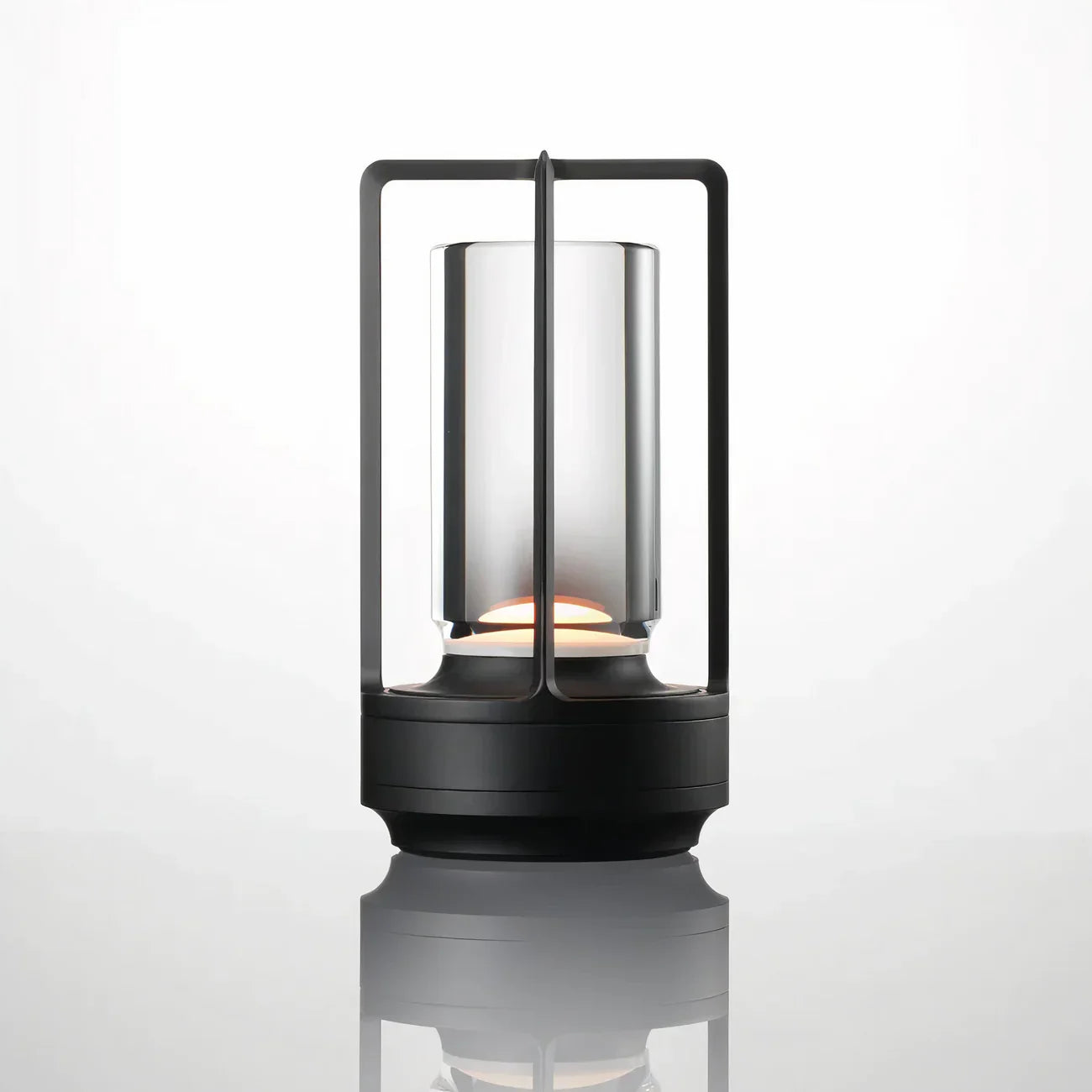 Modern LED Table Lamp Lantern with Touch Switch and Elegant Metal Frame