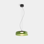 Modern Glass Pendant Lamp with Layered Shade – Design Inspired by Retro Style