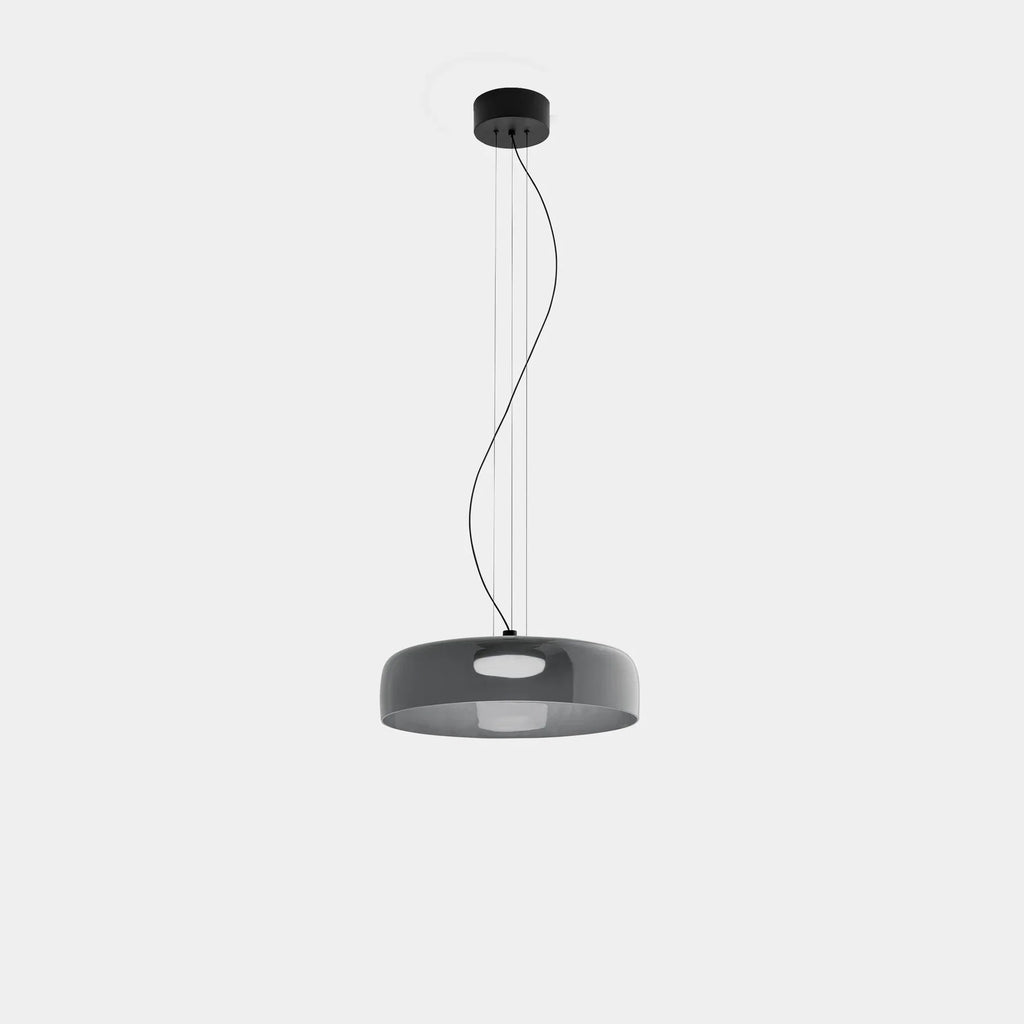 Modern Glass Pendant Lamp with Layered Shade – Design Inspired by Retro Style