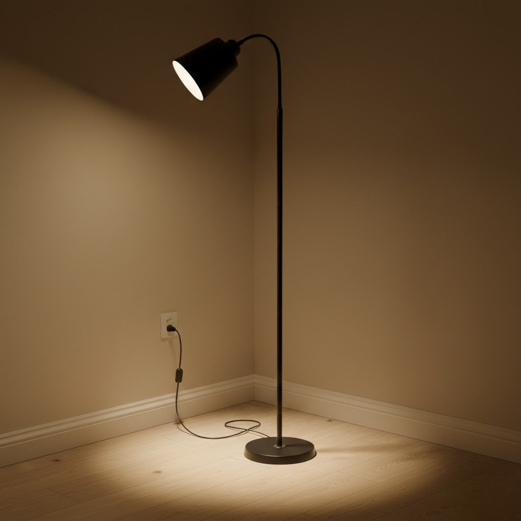 Norvayne – Scandinavian Floor Lamp with Flexible Neck