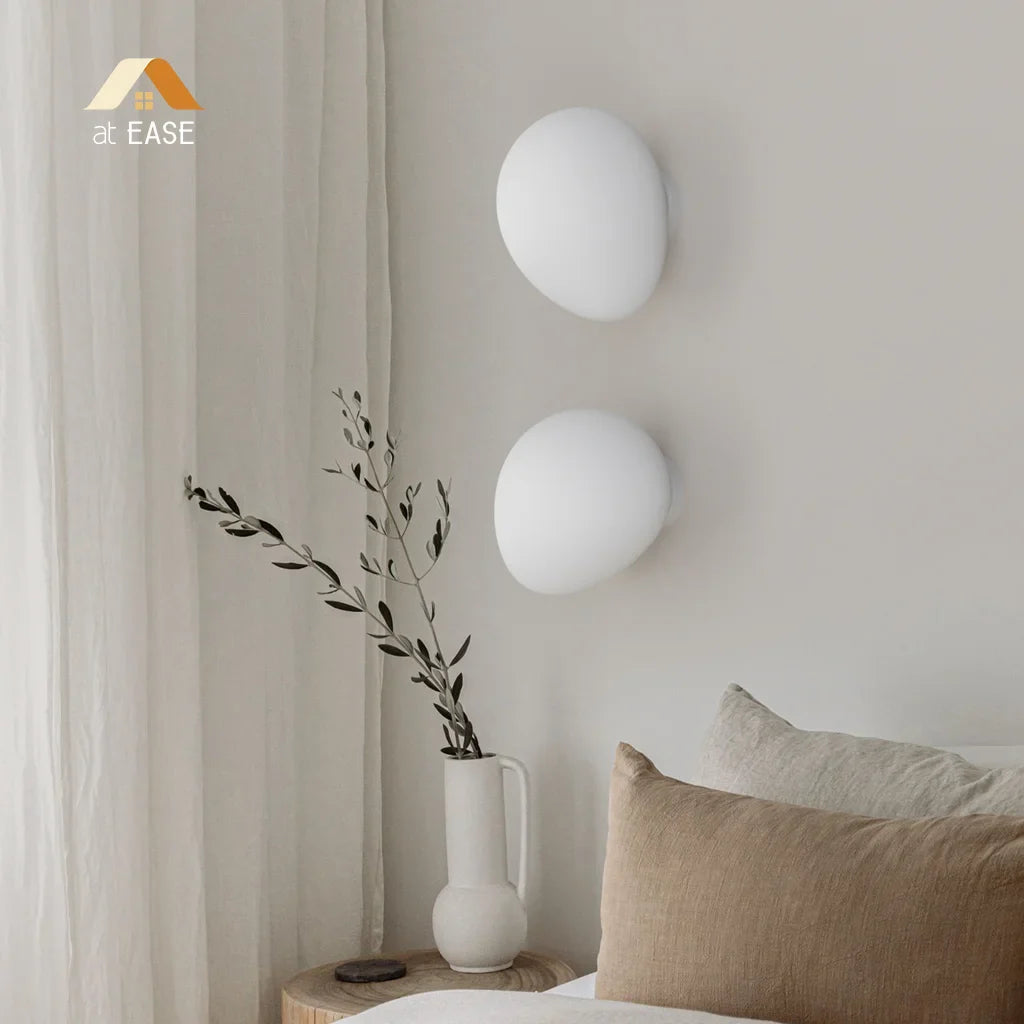 Cinda Gregg Minimalist Pebble Wall/Ceiling Lamp