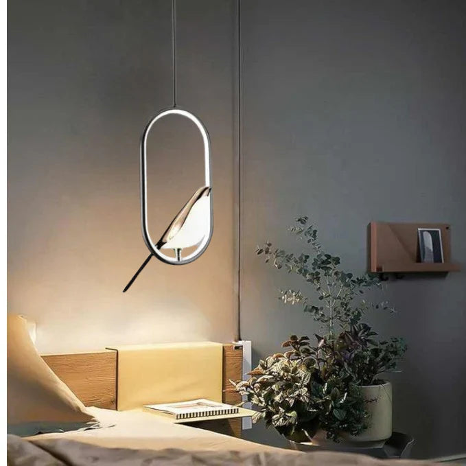 Luxury Hanging Lamp with a Golden Bird