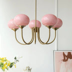 Retro glamour pendant lamp with spherical shades