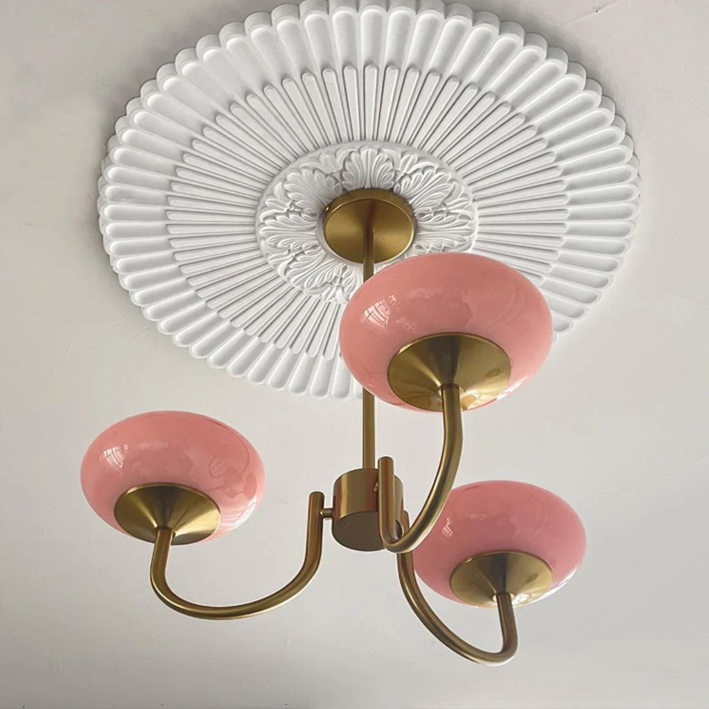 Retro glamour pendant lamp with spherical shades