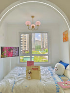 Retro glamour pendant lamp with spherical shades