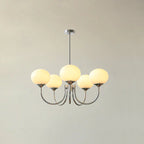 Retro glamour pendant lamp with spherical shades
