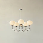 Retro glamour pendant lamp with spherical shades