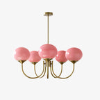 Retro glamour pendant lamp with spherical shades