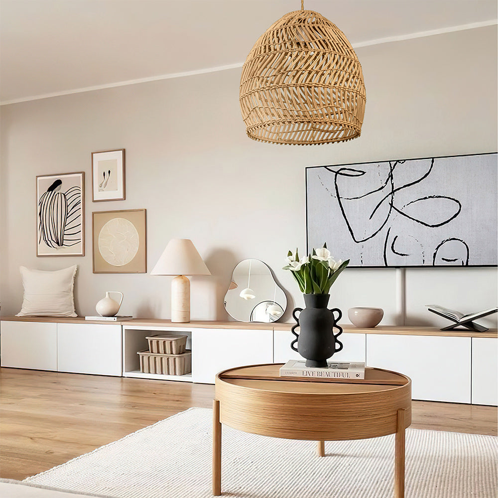 Geul Basket Rattan Pendant Light