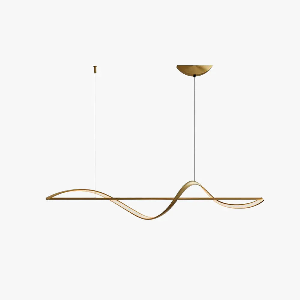 Hanging Lamp "Wave" – modern LED lamp for dining table or kitchen island