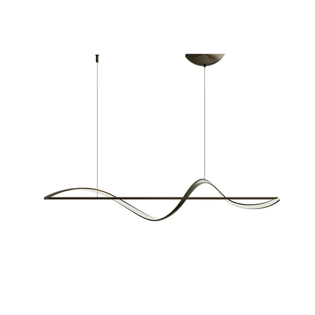 Hanging Lamp "Wave" – modern LED lamp for dining table or kitchen island