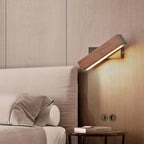 Wooden Adjustable LED Wall Lamp for Reading