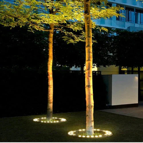 LED Tree Lighting – Round 360° Ground Lamp for Garden, Driveway, and Landscape