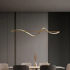 Hanging Lamp "Wave" – modern LED lamp for dining table or kitchen island