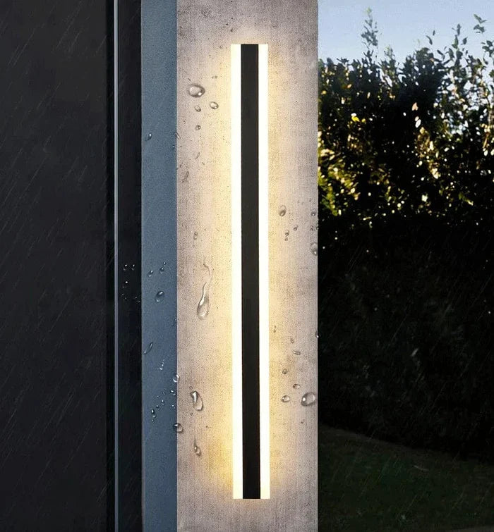 Modern LED Wall Lamp – Vertical Waterproof Decorative Panel for Facades