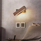 Wooden Adjustable LED Wall Lamp for Reading