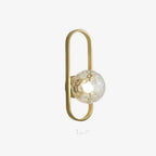 Modern Wall Sconce with Milk Glass Ball