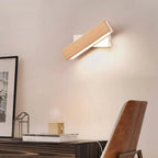Wooden Adjustable LED Wall Lamp for Reading