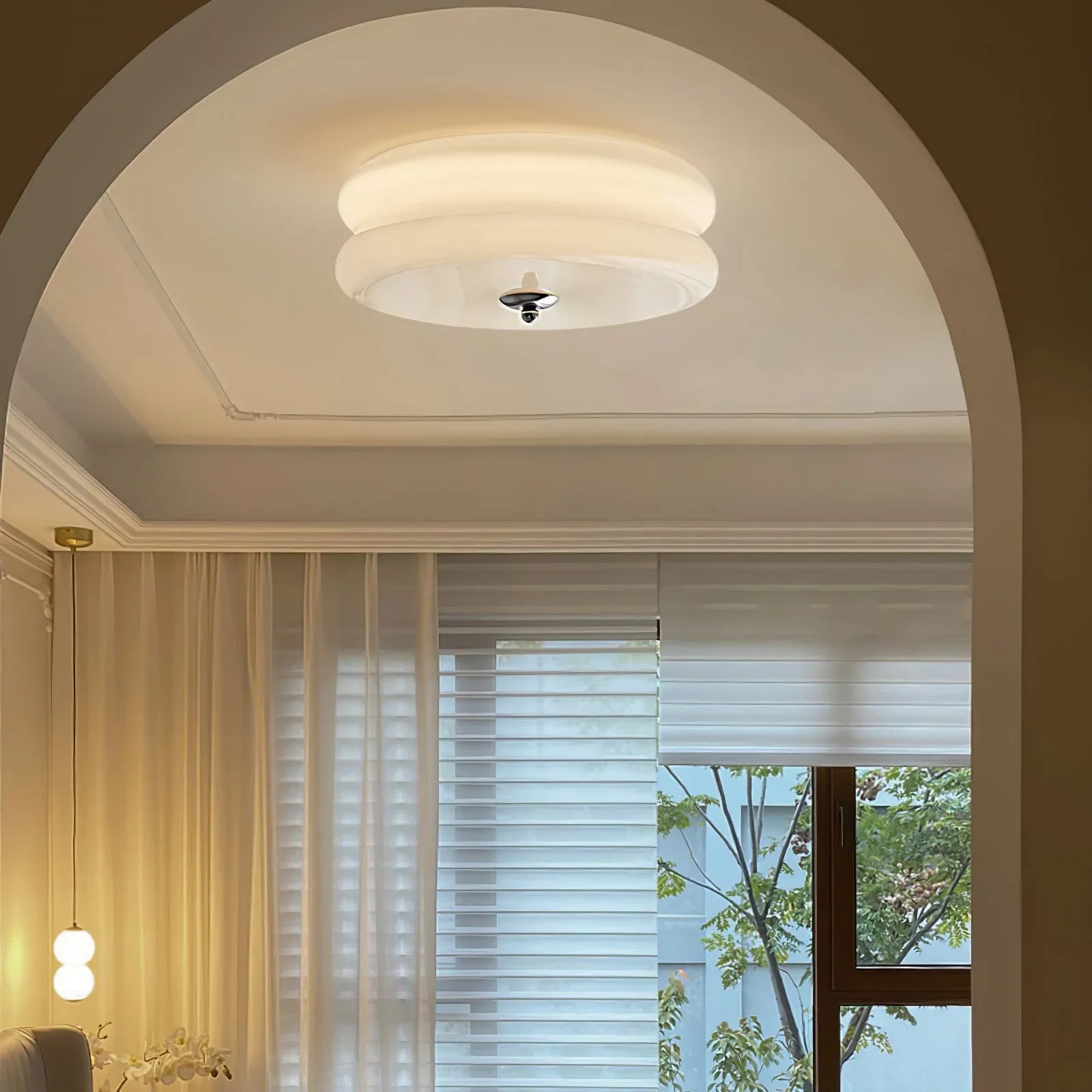 Modern Ceiling Lamp - Round LED Fixture for Bedroom, Living Room, and Hallway