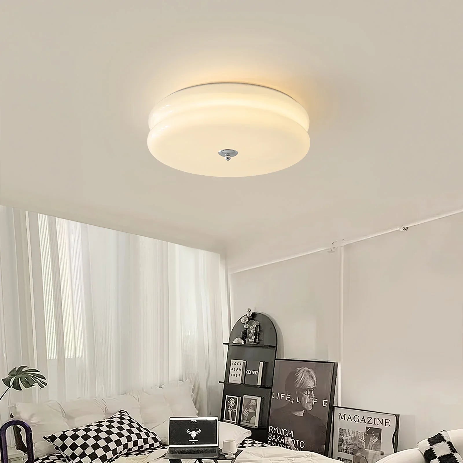 Modern Ceiling Lamp - Round LED Fixture for Bedroom, Living Room, and Hallway