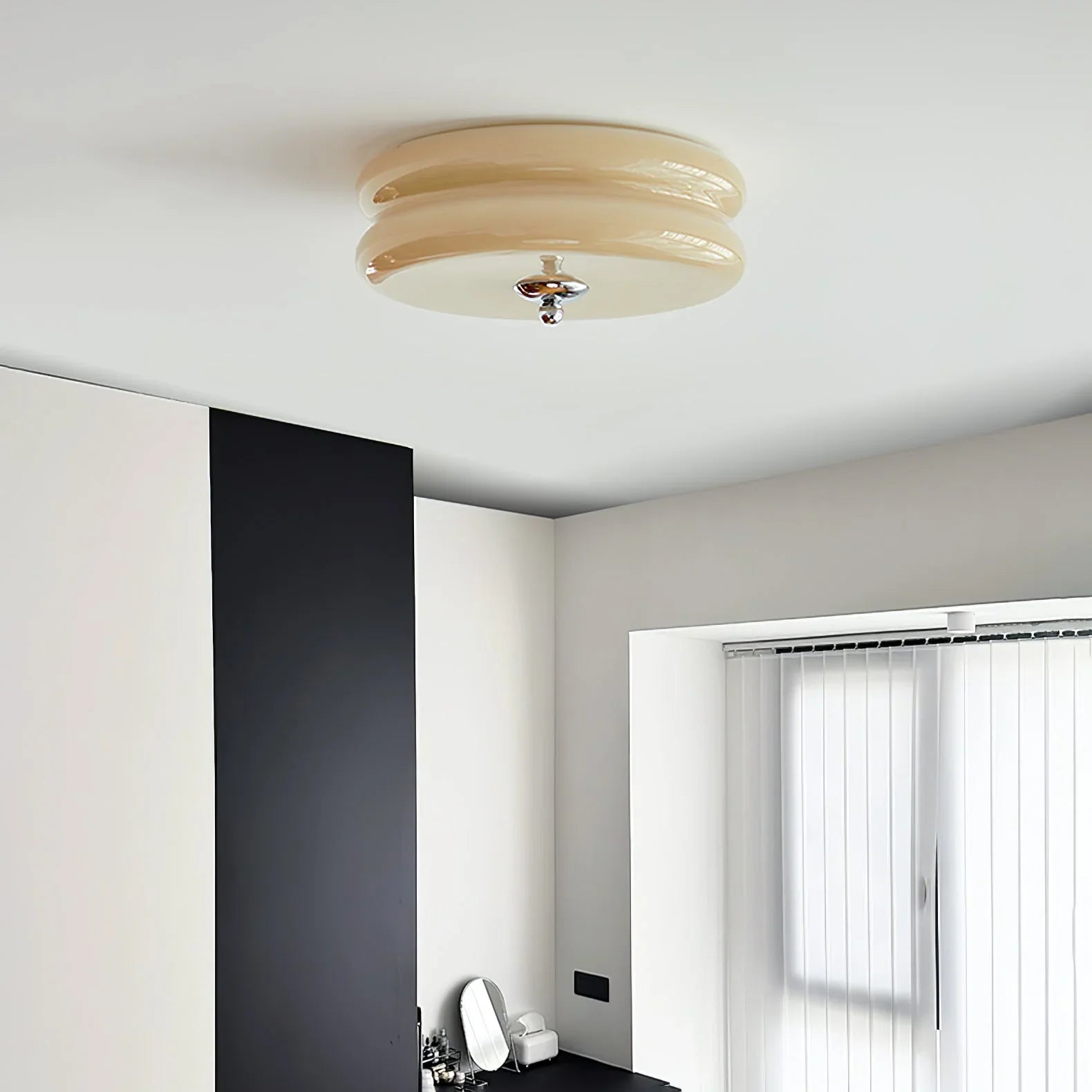 Modern Ceiling Lamp - Round LED Fixture for Bedroom, Living Room, and Hallway