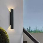 Modern Outdoor Wall Lamp – LED Up/Down Sconce, Waterproof, Vertical Design