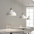 Modern Hanging Lamp with Wooden Accent – Minimalist Design