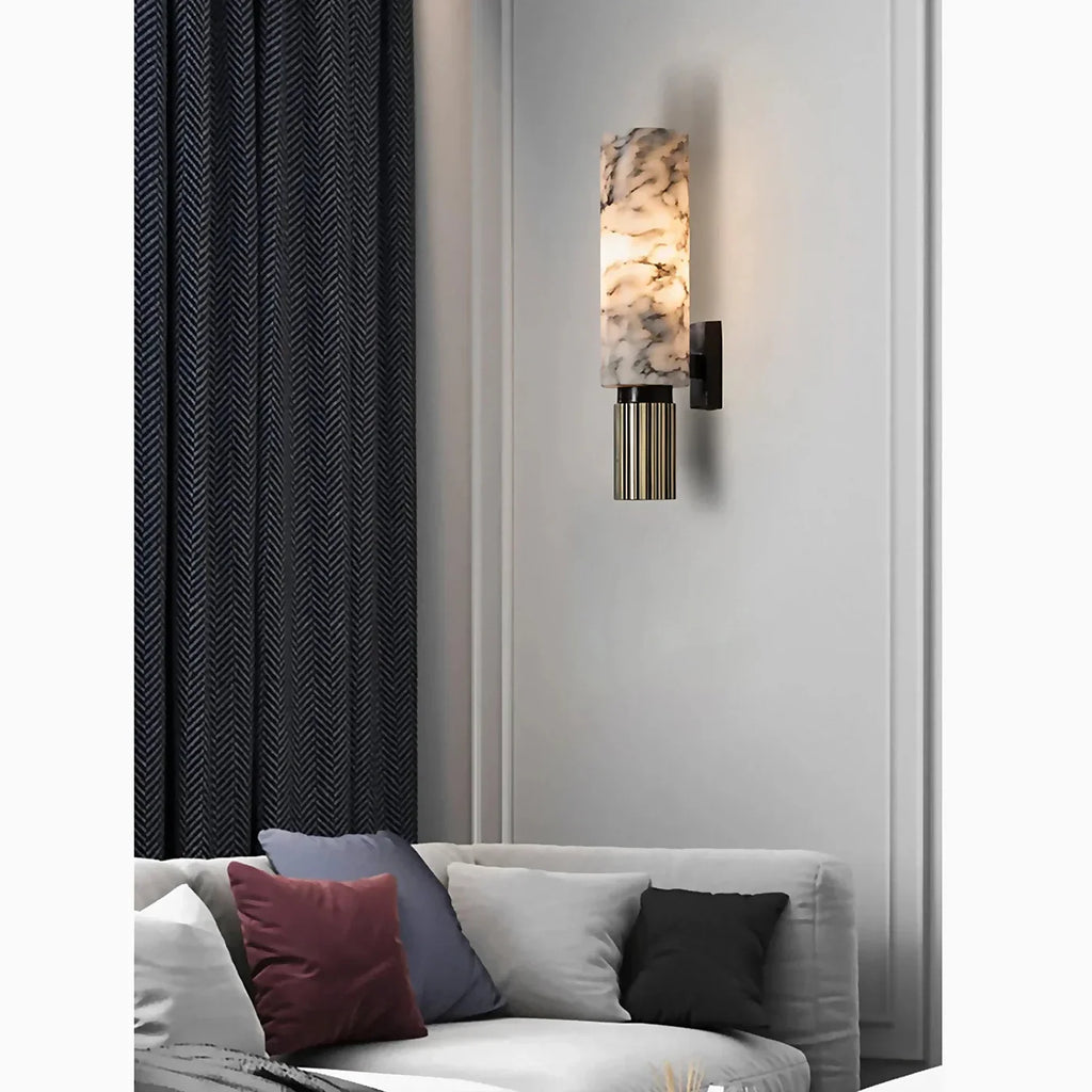 Wall Lamp with Marble Effect – Elegance and Modernity