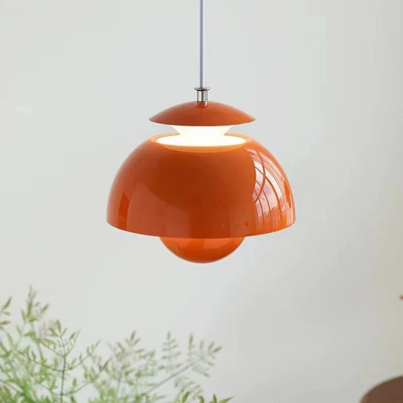 Modern Retro Pendant Lamp – Designer Spherical Shade
