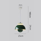 Modern Retro Pendant Lamp – Designer Spherical Shade