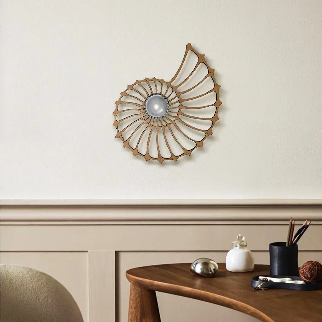 Aegir Nautilus Design Decorative LED Wall Lamp