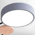 Arisha Geometric Flush Mount Ceiling Light Acrylic/Wood Living Room