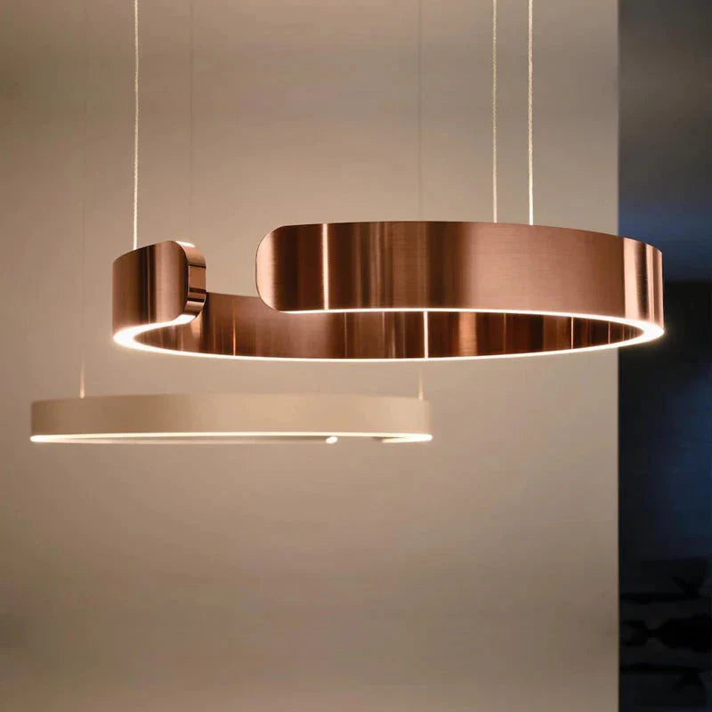 Modern LED Ring Chandelier – Elegant Round Ceiling Lamp