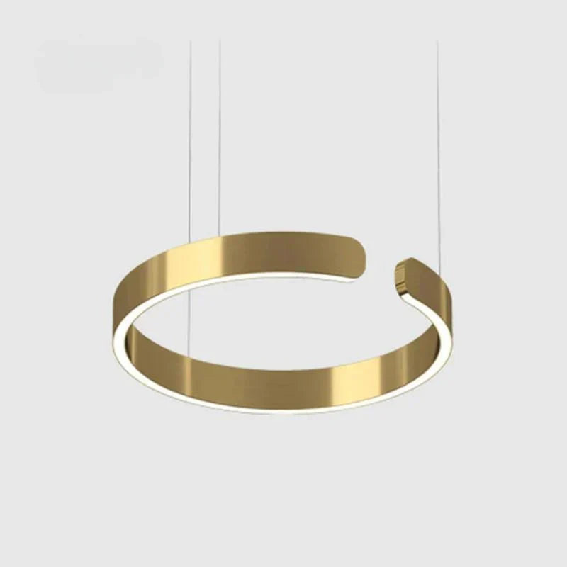 Modern LED Ring Chandelier – Elegant Round Ceiling Lamp